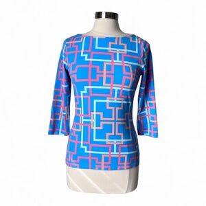 J.McLaughlin Catalina Cloth Wavesong Top Size‎ Small